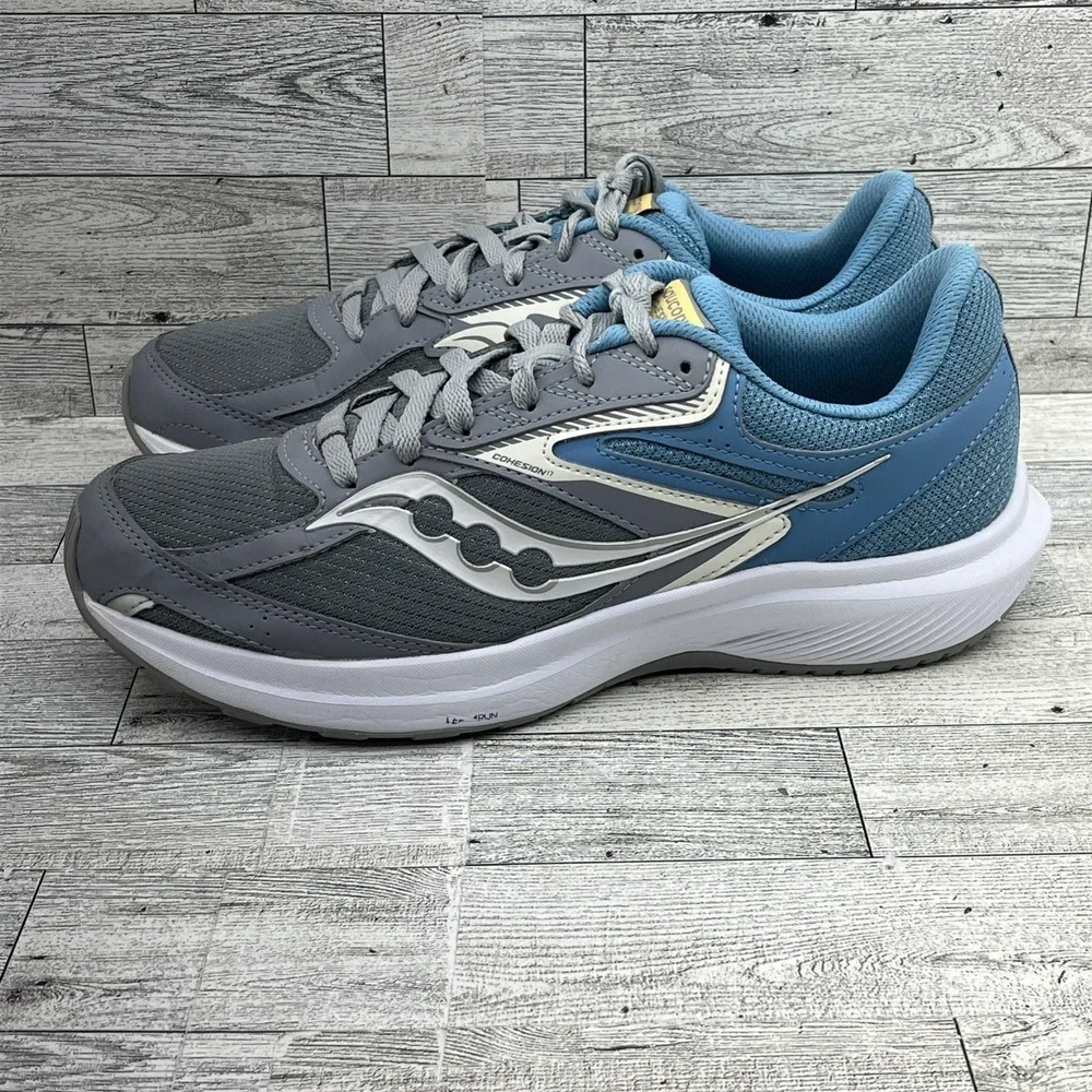 Saucony Cohesion 17 Gray Blue‎ Running Shoes S10943-102 Women Size 9.5